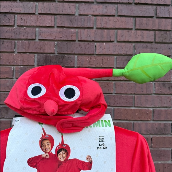 Red Pikmin Classic Nintendo Game Dress Up Halloween Child Costume Large 10-12 - Picture 4 of 8
